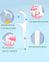 Holy Rose Dental Floss Picks Dispenser,Portable Floss Pick Case 4 Boxe 10 Count/Boxs,with Adult Flosser Stick 128 Count,is Perfect for Home?Travel...