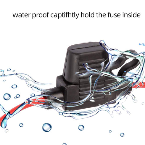 2 Pack Mini Blade Fuse Holder 18 Gauge Waterproof Pigtail Inline Fuse Holder with 5A ATM Fuses...