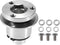 X AUTOHAUX Aluminum Alloy Steering Wheel Quick Release Disconnect 3 Holes Hub 0.26" Bore Silver Tone...