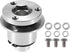 X AUTOHAUX Aluminum Alloy Steering Wheel Quick Release Disconnect 3 Holes Hub 0.26" Bore Silver Tone...
