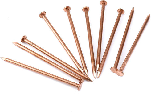 MY MIRONEY 10 Pack 4 Inch Copper Nails Solid Copper Nail Spikes for Slating & Roofing...