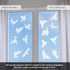 32 Pieces Window Strike Prevention Stickers Decals Anti Collision Window Clings Hummingbird Butterfly Leaf Shapes Stickers Window Stickers Prevent...