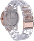 Accutime XOXO Women's XO5528 Clear Bracelet with Rhinestones on Rose Gold Case Watch...