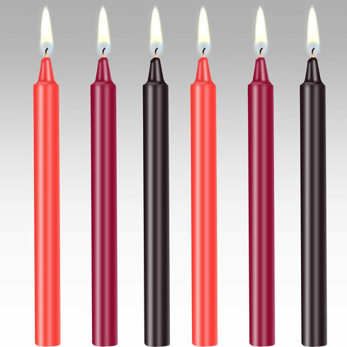 BBTO 6 Pieces Low Temperature Candles Wax Dripping Romantic Candles for Couples Lovers...