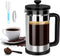 RAINBEAN French Press Coffee Maker 12 Oz, Mini Coffee Press 1 Cup, Single Serve French Press, With 3 Filterations, Heat Resistant Thickness Borosi...