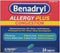 Benadryl Allergy + Congestion, 24 Tablets Each (Pack of 3)...