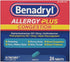 Benadryl Allergy + Congestion, 24 Tablets Each (Pack of 3)...