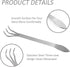 Stainless Steel Soil Rake, Bonsai Soil Loosening Tool 3 Prong Bonsai Rake Stainless Steel Bonsai Rake Suitable for Outdoor Garden Bonsai Root Rake...