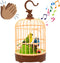 Mini Voice-Activated Birds Birdcage Toys, Chirping & Wings Fluttering Parrot Animals Toy Gifts for Baby Toddler Kids Children (526B)...