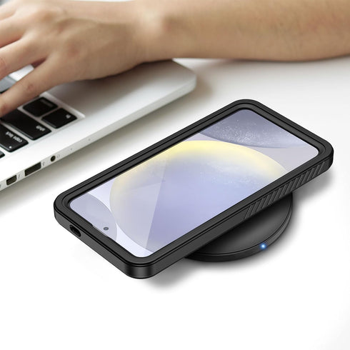 Lanhiem for Samsung Galaxy S24 Case, IP68 Waterproof Dustproof, Built-in Screen Protector, Rugged Full Body Shockproof Protective Cover for Galaxy...