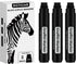 3 Pcs Black Jumbo Permanent Markers: 15mm Wide Tip Thick Acrylic Paint Pen Large Graffiti Calligraphy Marker for Rock Painting, Poster, Sign, Canv...
