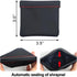 3pcs Earphone Pouch PU Leather Headphone Storage Bag Universal Spring Bag Closure Soft Elastic Snap Spring Pouch for Storing Earphones, Coins, Key...