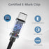 Nylon 100W USB C to USB C Cable 6.6ft, 20V/5A USB 2.0 Type C Fast Charging Cable for New iPad Pro 12.9/11, Air 4/5, Mini 6, MacBook Pro, Air 13 in...