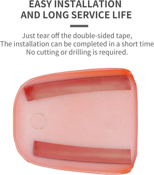 Gear Shift Knob Trim Cover Compatible for Dodge Challenger 2015-2021, ABS (Orange)...