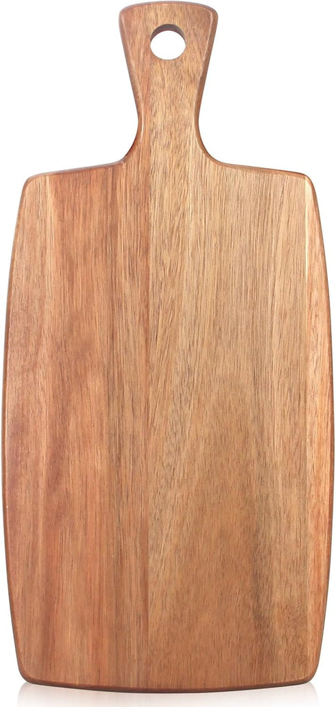 Acacia Wood Cutting Board with Handle Wooden Chopping Boards Small Charcuterie Board Butcher Chopping Block Meat Cutting Boards for Kitchen Bread ...