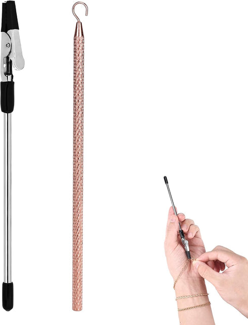 2pcs Bracelet Helper Tools, Bracelet Assistance Tool Bracelet Fastener Helper Tool Hook Quick Wear and Disassembly Jewelry Helper for Necklace Bra...