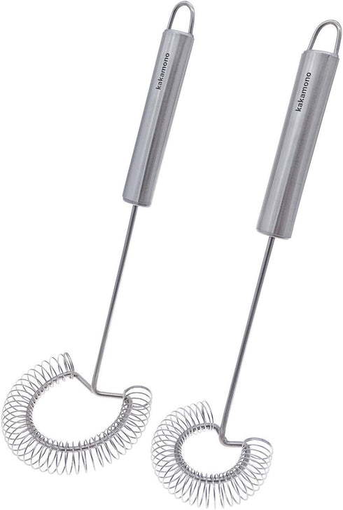 2pcsSet Egg Beater Stainless Steel Spring Egg Whisk, Kitchen Milk Egg Beater Whisking,Beating,Magic Hand Held Sauce Stirrer Frother…...