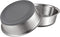 PEGGY11 Stainless Steel Metal Cat Bowls, Nonslip Rubber Bottom, Dishwasher Safe, Easy to Clean - 2 Pack, Each Holds 2 US Cup...