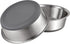 PEGGY11 Stainless Steel Metal Cat Bowls, Nonslip Rubber Bottom, Dishwasher Safe, Easy to Clean - 2 Pack, Each Holds 2 US Cup...