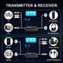 Bluetooth 5.0 Transmitter Receiver for 2 Headphones 2-in-1 Audio Adapter with Bypass Low Latency LCD Display ON/Off Switch Volume Control Optical ...