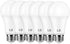 LE 100W Equivalent LED Light Bulbs, 14W 1500 Lumens Daylight White 5000K Non-Dimmable, A19 E26 Standard Base, 10000 Hour Lifetime, Pack of 6...