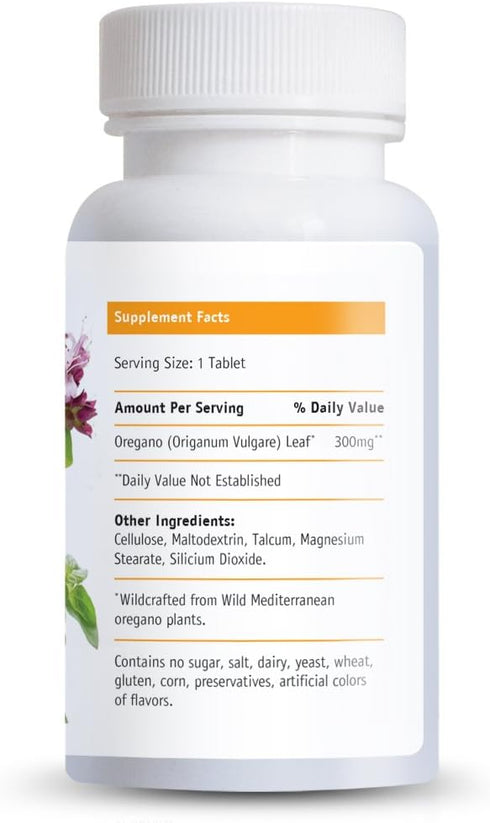 Wild Oregano Tablets from Oregano with Over 85% Carvacrol. Ideal to Boost The Immune System. Powerful antioxidant...