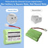 900mAh 3.6V Ni-MH Square-Hole Plug Battery for Motorola MBP33 MBP33S MBP33PU MBP35 MBP36 MBP36S MBP36PU MBP41 MBP43 Baby Monitor (Don't fit MBP33S...
