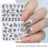 Flower Nail Art Sticker Black Lace Nail Stickers Decals Nail Art Supplies for Acrylic Nail 3D Self Adhesive Sexy Black Lace Flower Nail Design DIY...
