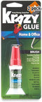 Krazy Glue Home & Office Brush On Super Glue, Brush Applicator, 5 Grams (2 Pack)...