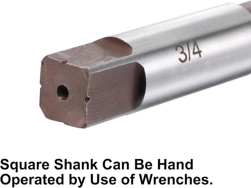 uxcell 3/4" Hand Reamer H8 Accuracy Alloy Tool Steel 8 Flutes Straight Shank Milling Cutter Tool...