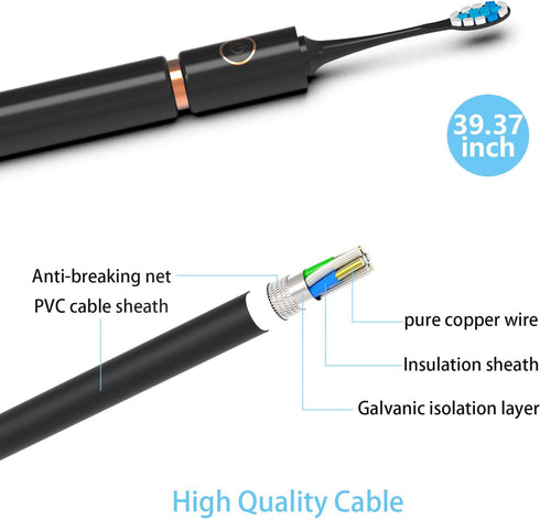 Fairywill Toothbrush Charger Cable for FWD1 FWD3 FWD7 FWD8 FW917 FW507 SG508 FW508 FWP11 FWE11 FWT9 P11, Sonic Electric Toothbrush Charger Power C...