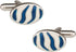Blue & White Animal Cufflinks with Presentation Box...
