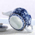 Alipis Porcelain Teapot, Blue and White Tea Pot Chinoiserie Chinese Teapot With Strainer Hole Vintage Flower Coffee Pot Pitcher For Kung Fu Tea Lo...