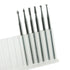 6 Pcs 3/32 Inch Shank Tungsten Steel Engraving Router Bits, Olive Amber Carving Drill Bits for Rotary Tool ( Head Size: 1.8mm)...