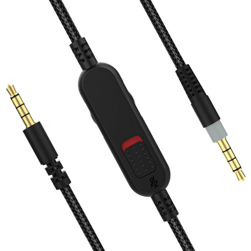 Cloud Alpha Cable with Mute & Volume Controls Compatible with Hyperx Cloud Mix and Cloud Alpha Gaming Headset, for Logitech G933 G633 G935 G635 Ga...