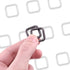 Swpeet 60Pcs 1/2 Inch - 13mm Gun-Black Metal Rectangle Ring, Webbing Belts Buckle Metal Rings for for Belt Bags DIY Accessories Keychains Belts an...
