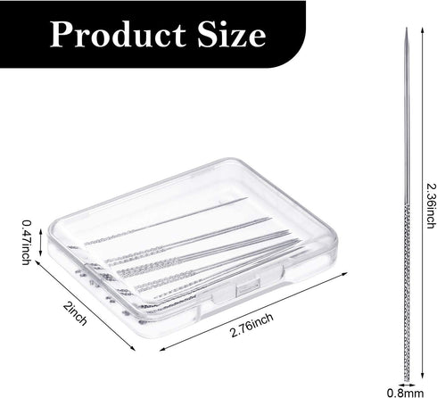 WILLBOND 12 Pieces Snag Nab It Tools 2.36 Inches Snag Repair Needle Tool Woven and Knits Sewing Stitching Needle Tools for Knitted Woven Cloth Gar...