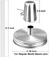 Mason Jar Tabletop Torch Kits,4 Pack Longlife Fiberglass Wicks,Stainless Steel Mason Jar Lids Caps Included,Outdoor Deck Oil Lamp Torch...