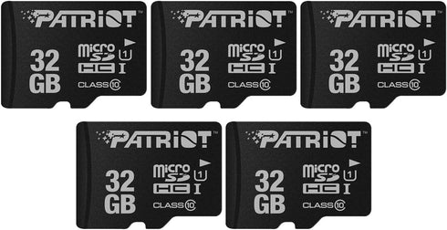 Patriot Memory LX Series Micro SD Flash Memory Card 32GB - 5 Pack...