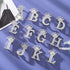 Silver Letters Crystal Crown Initial Brooch Women Letters Brooches Pins for Women Jewelry Gift...