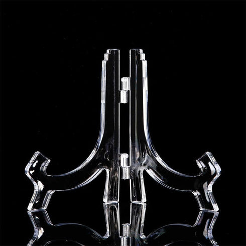 8 Pack 4.5 Inches Acrylic Easel Stand,Display Stand Kitchen Picture Frame Stand Picture Bracket Acrylic Decoration Plate Holder Frame Book Stand...