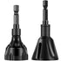2Pcs Deburring External Chamfer Tool, Safe Screw Deburring Chamfering Drill Bit, Tungsten Steel Hex Shank Remove Burr Tool, Metal Thread Burr Remo...