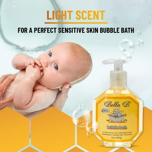 Bella B Bundle - Cradle Cap Shampoo 8 oz and Bubble Bath 8 oz...