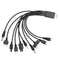 1 Piece 10 In 1 USB Multi Charger USB Cables For Mobile Phones USB Charging Cord 20CM/7.87in Universal USB To Multi Plug Cell Phone Charger Cable ...