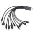 1 Piece 10 In 1 USB Multi Charger USB Cables For Mobile Phones USB Charging Cord 20CM/7.87in Universal USB To Multi Plug Cell Phone Charger Cable ...