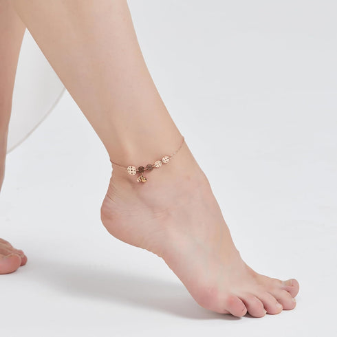 Rose gold coin type Anklet , Summer Anklet...