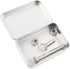 Vagocom 2Pcs Mini Containers with Lids, 3.4x2.3x0.7inch / 8.7x6x1.8cm Empty Metal Hinged Box for Storing Jewelry, Crafts, Sewing Supplies and Othe...