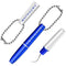 Healvian 2pcs Portable Dental Picks Teeth Stain Remover Mini Travel Plaque and Tartar Remover with Chain Mini Stain Eraser Oral Cleaning Tools for...