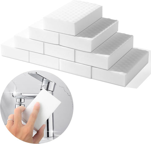 Magic Sponge Eraser,10 Pack 2X Density Extra Thick Melamine Sponge,Household Extra Large Cleaning Pads?Melamine Foam, No Scratches Cleaning Sponge...