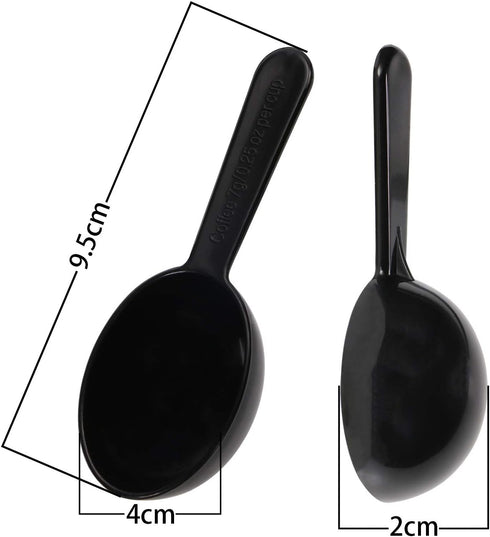 Penta Angel Coffee Scoops 10Pcs 0.25 OZ Plastic Short Handle Measuring Spoons Tablespoons for Coffee Tea Sugar Cereal and Milk Powder (Black)...